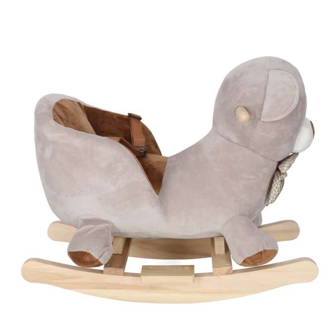 Rocking teddy bear plush rocker with soft seat