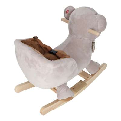 Rocking teddy bear plush rocker with soft seat