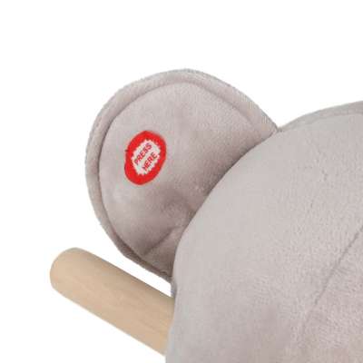 Rocking teddy bear plush rocker with soft seat