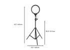Round LED Studio Ring Light for Filming 3 Light Colors Panel 17