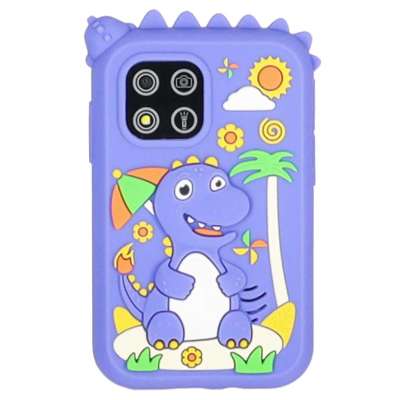 Smartphone for kids with camera 8GB memory card blue dinosaur