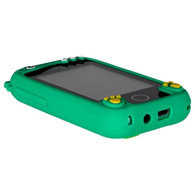 Smartphone for kids with camera 8GB memory card green dinosaur