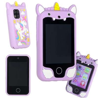 Smartphone for kids with camera 8GB memory card purple unicorn
