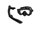 Snorkel mask goggles snorkel tube set black 2