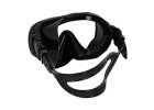 Snorkel mask goggles snorkel tube set black 4