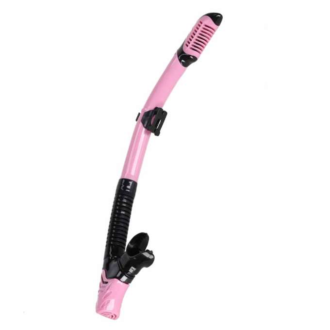 Snorkel mask goggles snorkel tube set pink and black