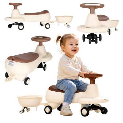 Swing Fix S5 LED Gravity Ride-On with Trailer Glowing Wheels and Music