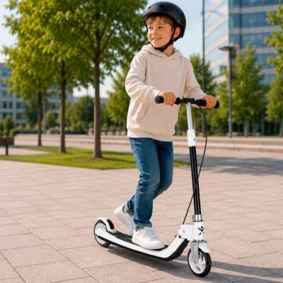 TRIKE FIX children's scooter two-wheel LED folding double brakes black