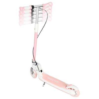 TRIKE FIX children's scooter two-wheel LED folding double brakes pink