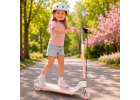TRIKE FIX children's scooter two-wheel LED folding double brakes pink 12