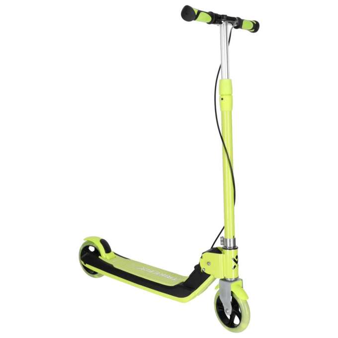 TRIKE FIX kids scooter two-wheel LED folding double brakes neon green