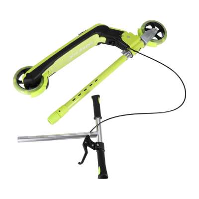 TRIKE FIX kids scooter two-wheel LED folding double brakes neon green