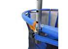 Trampoline for children garden ball net basketball 155cm blue 4