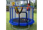 Trampoline for children garden ball net basketball 155cm blue 9