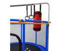 Trampoline for children garden ball net basketball 155cm blue 7