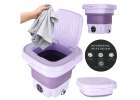 Travel automatic washing machine mini portable folding 8l purple 1