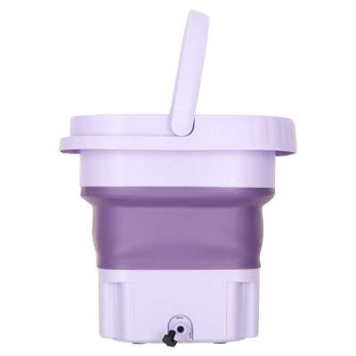 Travel automatic washing machine mini portable folding 8l purple