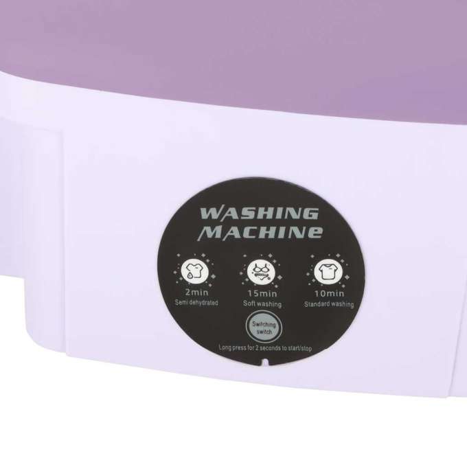 Travel automatic washing machine mini portable folding 8l purple