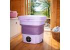 Travel automatic washing machine mini portable folding 8l purple 15