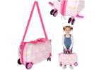 Travel suitcase for children on wheels hand luggage unicorn 1