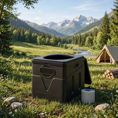 Travel toilet portable folding toilet waste bags 20l