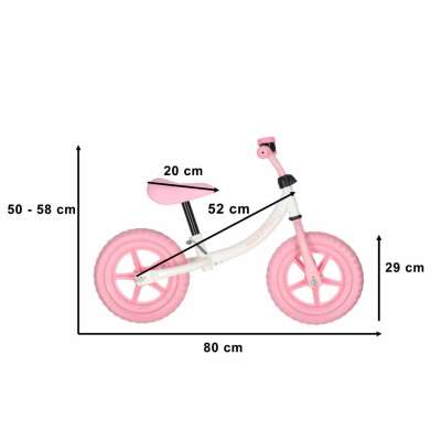 Trike Fix Balance cross-country bicycle with bell pink