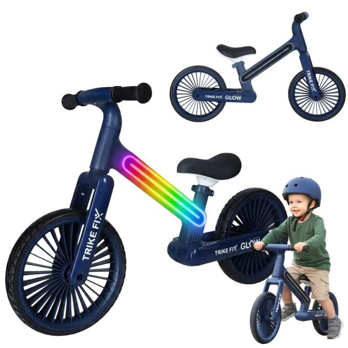 Trike Fix Glow LED cross-country bicycle navy blue