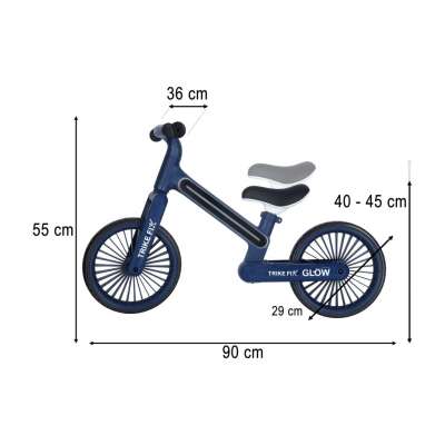 Trike Fix Glow LED cross-country bicycle navy blue