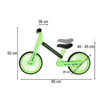 Trike Fix Glow cross-country bike LED neon green