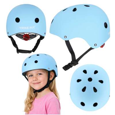 Trike Fix children's bike helmet adjustable LED M 55-58cm blue