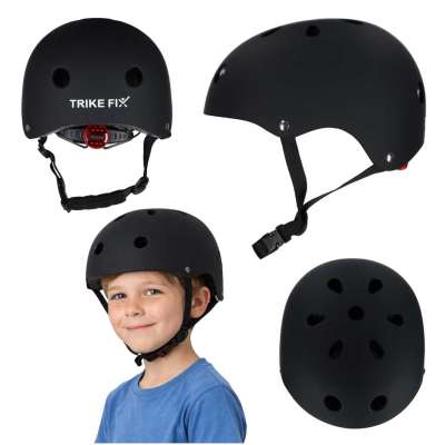 Trike Fix children's bike helmet adjustable LED S 48-54cm black
