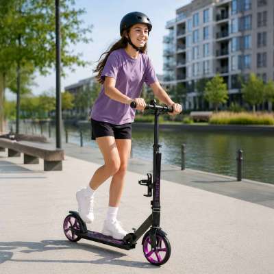 Trike Fix city scooter foldable 200mm wheels purple