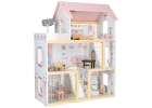 Wooden dolls' house furniture 80cm pink LED 13