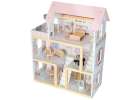 Wooden dolls' house furniture 80cm pink LED 11