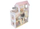 Wooden dolls' house furniture 80cm pink LED 10