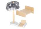 Wooden dolls' house furniture 80cm pink LED 7