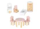 Wooden dolls' house furniture 80cm pink LED 2