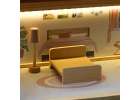 Wooden dolls' house furniture 80cm pink LED 5