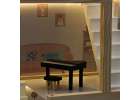 Wooden dolls' house furniture 80cm pink LED 14