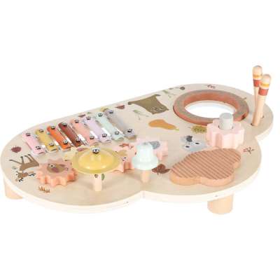 Wooden educational table music board dulcimer cymbals plates