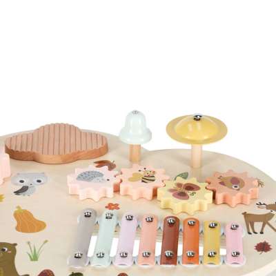 Wooden educational table music board dulcimer cymbals plates