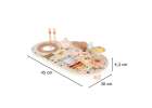 Wooden educational table music board dulcimer cymbals plates 13