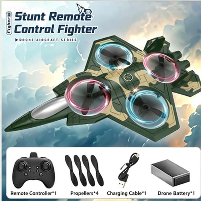 2.4 GHz 6-Channel USB LED Remote-Controlled Jet Fighter