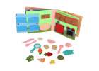 3D Felt Sensory Educational Activity Book with Moving Parts A House 12