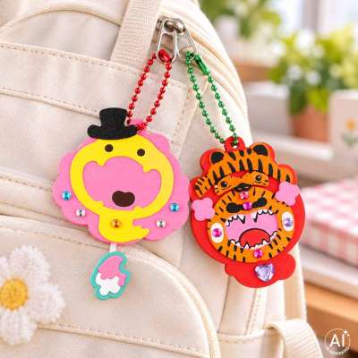 3D Keychain Making Kit 4 Animal Charms