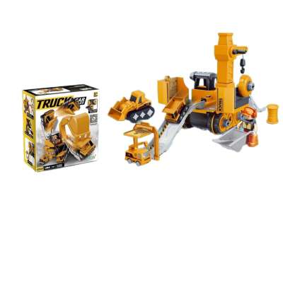 5-in-1 Construction Vehicle Building Block Excavator