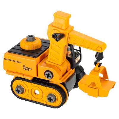 5-in-1 Construction Vehicle Building Block Excavator