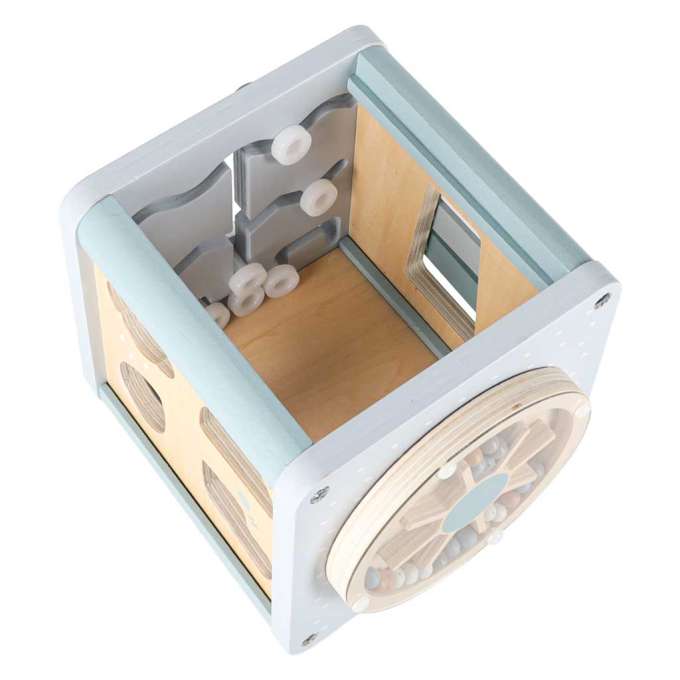 5-in-1 Wooden Educational Manipulative Motor Skills Cube Blue