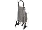 6-Wheel Shopping Trolley with Insulated Pocket 95 cm Gray 3