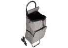 6-Wheel Shopping Trolley with Insulated Pocket 95 cm Gray 6